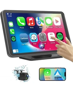 9" Autoradio Radio Wireless Apple Carplay/Android Tragbar Auto Touchscreen GPS - Bild 1 von 7