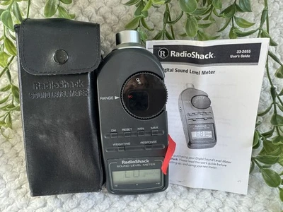 Medidor de nivel de sonido digital RadioShack 33-2055 con estuche y manual probado funciona Foto 1 de 4