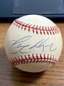 HENRY RODRIGUEZ SIGNED AUTOGRAPHED ONL JACKIE ROBINSON LOGO BASEBALL! Dodgers! - Picture 1 of 2