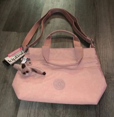 Bolso Bandolera Kipling Miah Nylon Tender Rose P + Llavero Mono Nuevo con Etiquetas Foto 1 de 4