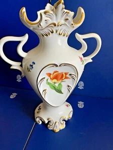 HEREND PORCELAIN HANDPAINTED BAROQUE VASE 6509 - Picture 1 of 7