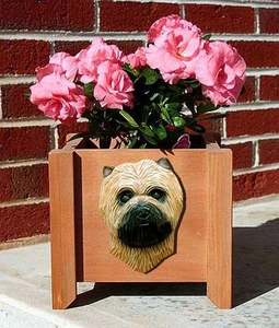 Cairn Terrier Planter Flower Pot Wheaten - Picture 1 of 1