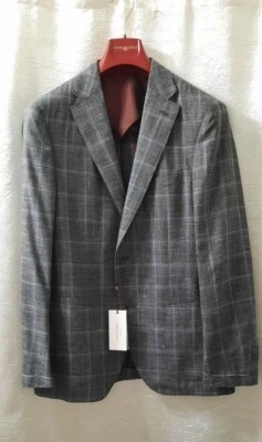 Jaqueta/blazer esportivo xadrez leve masculina LUCIANO BARBERA 1700$ TAMANHO: EUA M/50EU - Imagem 1 de 4