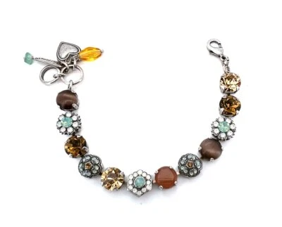 Bracelet By Mariana Woman Alluring Pacific Opal, and Topaz Swarovski Crystals - Image 1 of 4
