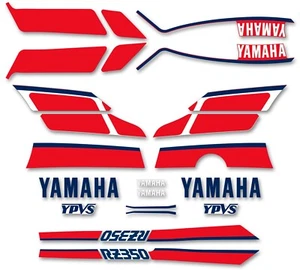 1986-88 RZ350 YPVS - Decal Set for White and Red Model - Picture 1 of 1
