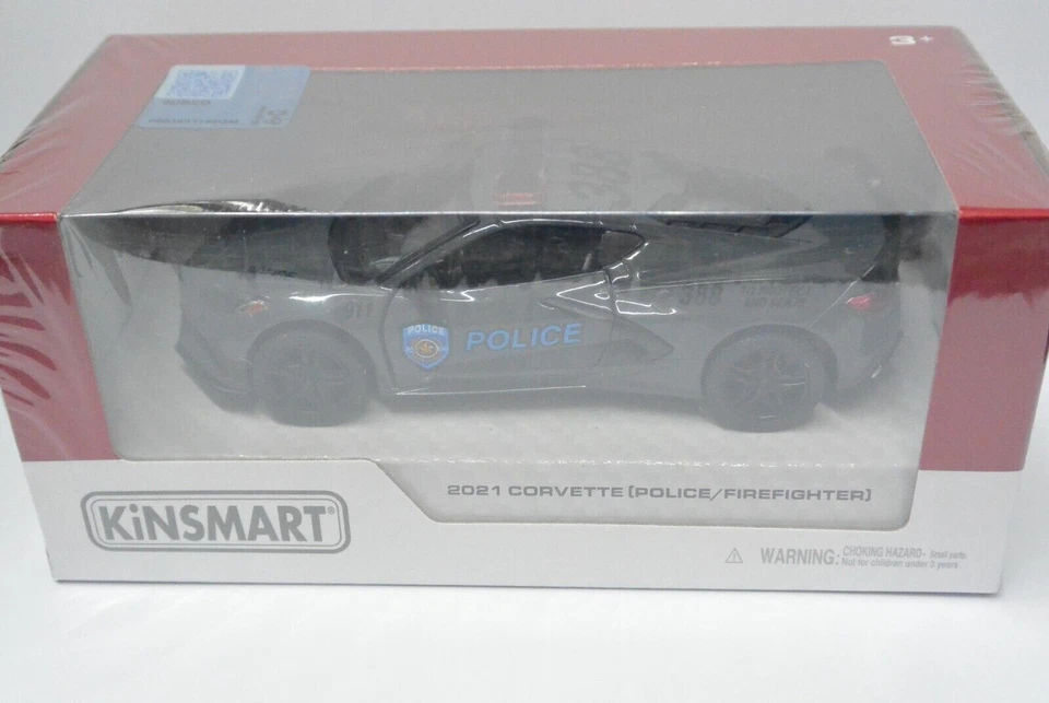 Kinsmart 1:36 DieCast car - 2021 Corvette (Police) KT5432PR - Image 1 of 1