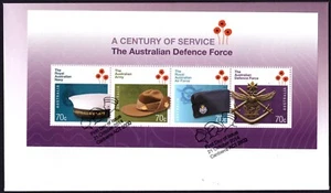 2014 Australia Century Of Service Defence Force Mini Sheet FDC, Mint Condition - Imagen 1 de 1