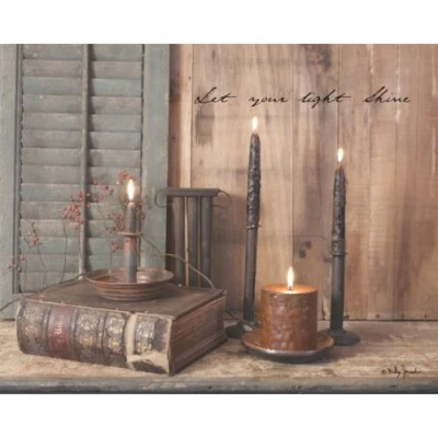 Billy Jacobs Canvas Print LET YOUR LIGHT SHINE 12" x 16"  Inspirational Faith - Image 1 of 2