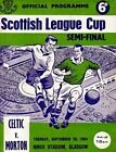 Vintage Football Poster! Scottish League Cup! Celtit vs Morton! A3 sized classic
