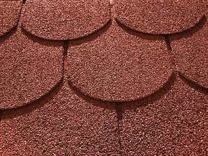 3 m² Biberschindeln rot für Gartenhaus Schindeln Dachschindeln Dachpappe Bitumen - Bild 1 von 2
