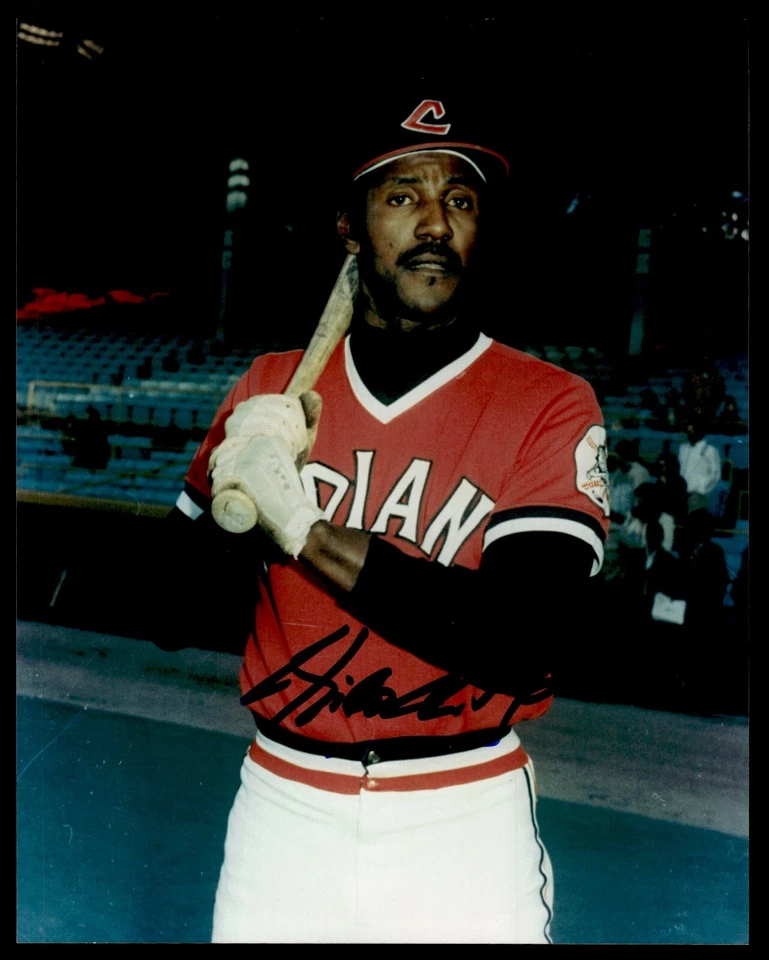 FOTO 8X10 FIRMADA POR RICO CARTY - INDIOS DE CLEVELAND Foto 1 de 1