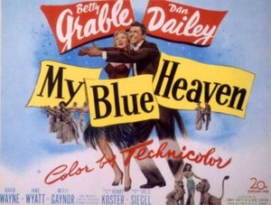 My Blue Heaven Lobby Card Betty Grable Dan Dailey 1950 OLD MOVIE PHOTO