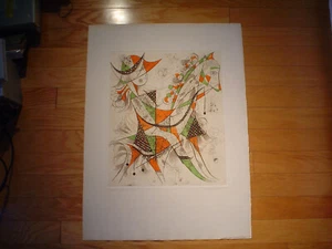 ALFRED FINSTERER Original Etching With Embossing "Circus Rider" - Signed #26/100 - Picture 1 of 5