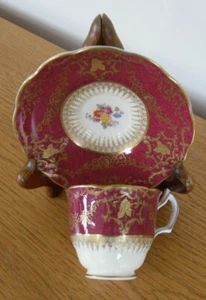 Antique 1891-1921 Crescent China George Jones Sons Small Cup & Saucer - VGC - Picture 1 of 8
