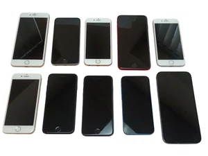 Lot/Bundle x10 As-Is Apple iPhone 6/6s/7/8/8 Plus/13 mini/13 Pro Max Smartphones - Picture 1 of 7