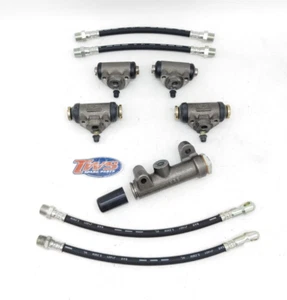 KIT FRENI PER FIAT 600 D POMPA FRENO CILINDRETTI ANTERIORI POSTERIORI TUBI - Imagen 1 de 2