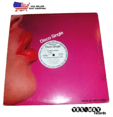 Gladys Knight - You Bring Out The Best In Me 12" Single 1979 Columbia W/L Promo Foto 1 de 3