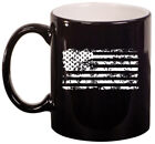 Ceramic Coffee Mug Cup Grunge American Flag