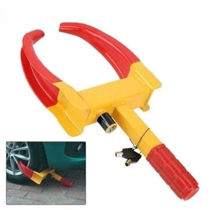 Caravan Wheel Clamp Lock x 2 Heavy Duty Anti Theft Trailer Security - Picture 1 of 9