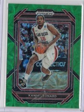 2023 Panini Prizm Draft Picks Kawhi Leonard #60 Green Choice Scope Prizm /8