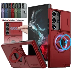 Magnetic Mag Safe Ring Stand Case For Samsung Galaxy S24 S23 S22 S21 S20 FE A54 - Picture 1 of 98
