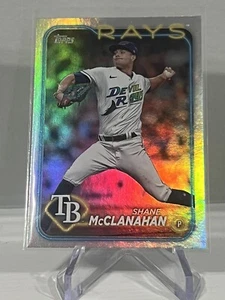 SHANE MCCLANAHAN 2024 Topps Series 2 #578 Silver Rainbow Foil Tampa Bay Rays - Picture 1 of 2