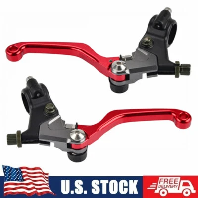 CNC Shorty Clutch & Brake Lever Set w/ Perch For Honda CR XL XR with Drum Brakes - Image 1 of 4