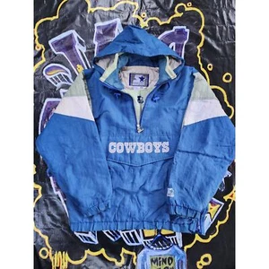 Vintage 1990s Dallas Cowboys Starter Pouch Jacket M - Picture 1 of 7