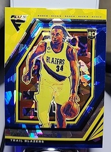 Jabari Walker 2022-23 NBA Flux Blue Cracked Ice Rookie # 24/25 SSP