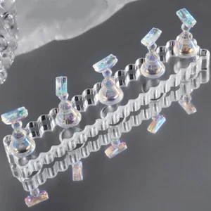 Aurora Nail Display Practice Stand, Holographic Nail Art Training Magnetic Tips - Picture 1 of 8