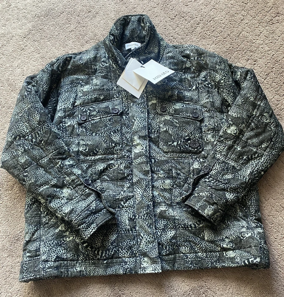 Kenzo Womens Printed Overshirt Jacket Tea Green Size 38 $573.00 - Image 1 of 4