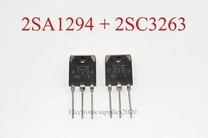 1 Paar (2 Stück) Original 2SA1294 & 2SC3263 Sanken Transistor A1294 & C3263, USA - Bild 1 von 1