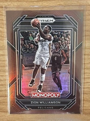 2022-23 Panini Monopoly Prizm Zion Williamson Bronze  /249 NO Pelicans SP! - Image 1 of 2