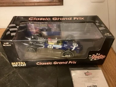 Quartzo 1/18 Lotus 49B Jo Siffert  2nd 1968 Grand Prix of British 1F1 Victory - Image 1 of 4