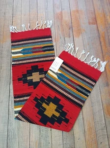 Corredor de mesa de lana tejido a mano Zapotec; 10"x40"; ZP99-5 - Imagen 1 de 2