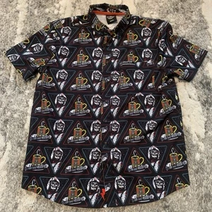 Death Wish Coffee Co. | Polo para hombre estampado por todas partes talla pequeña - Imagen 1 de 10