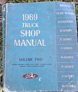 1969 Ford Truck Shop Manual Volume Two OEM Factory Service Repair Book - Picture 1 of 12