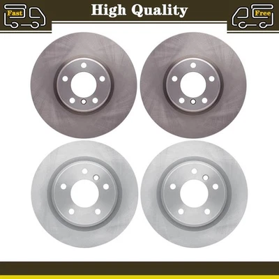 4 rotores de freio dianteiros traseiros OE compatíveis com BMW 120i 1.6L 2.0L BMW 228i 2.0L - Imagem 1 de 4