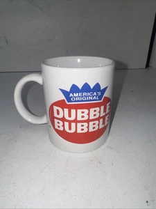Double Bubble Chewing Gum Advertising Coffee Cup Mug White Logo - Picture 1 of 4