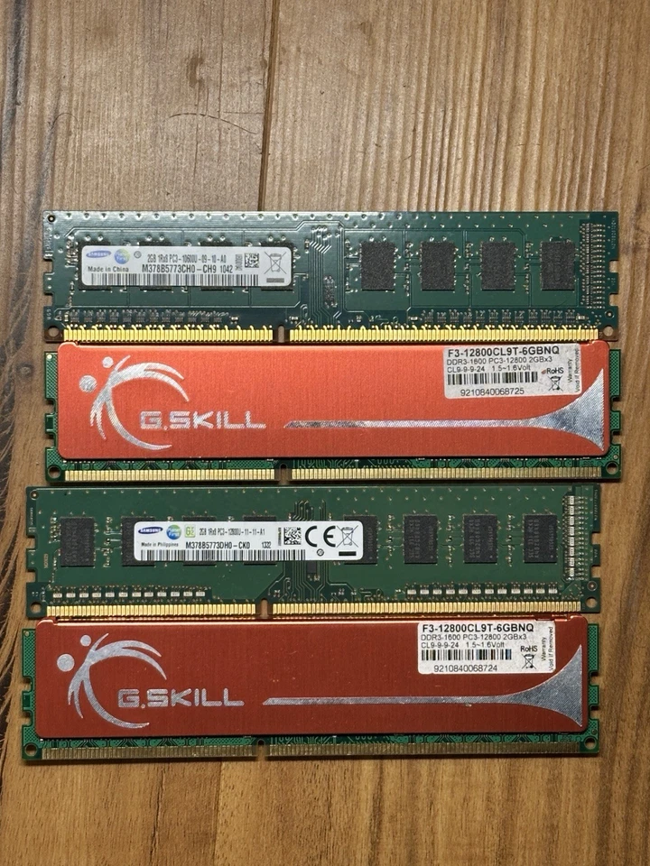 8GB (2x4GB) DDR3 1600MHZ Desktop Ram - Image 1 of 1