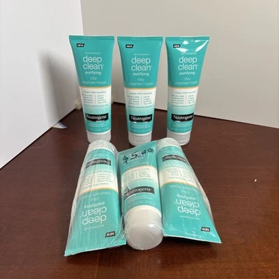 Neutrogena Deep Clean Purifying Clay Cleanser Mask 4.2 OZ RARE DISCONTINUED NEW - Image 1 of 4