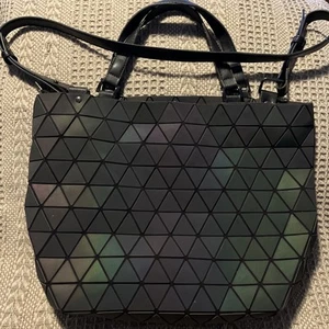 Issey Miyake~Bao Bao~Tote/Handbag~Reflective Purple/Green/Multi~Vintage~*READ* - Picture 1 of 23