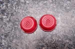 Little Tikes Plastic Covered End Caps for Wheels Red Spare Parts Cozy Coupe - Picture 1 of 2