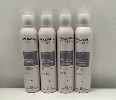 PACK de 4 lacas fuertes Goldwell StyleSign Hold 4 8,1 oz Foto 1 de 2