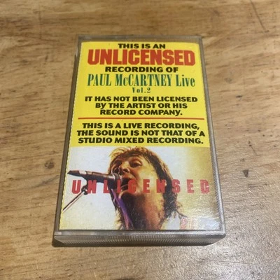 Paul McCartney Live Vol. 2 Ultra Rare Bootleg Cassette Tape Excellent Condition - Image 1 of 4