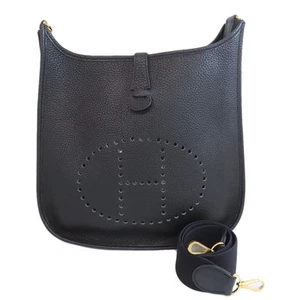 ●Hermes Evelyn 1 Gm Gold Metal Fittings Shoulder Bag Togo Women'S - Picture 1 of 10