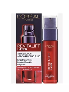 Loreal Revitalift Laser Triple Action Age-Correcting Fluid 30ml Age 40+ (9399) - Picture 1 of 1