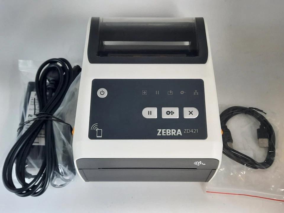 Zebra ZD421 Direct Thermal Label Printer-(With Power supply/USB Cord)-TESTED - Image 1 of 4