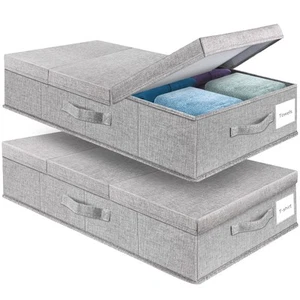 Underbed Storage Containers Bin with Lids, Large Under Bed Storage Organizer ... - Picture 1 of 7