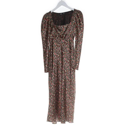 Zara, Maxikleid, Größe: XS, Schwarz/Mehrfarbig, Polyester, Blumen, Satin #rtn - Bild 1 von 4